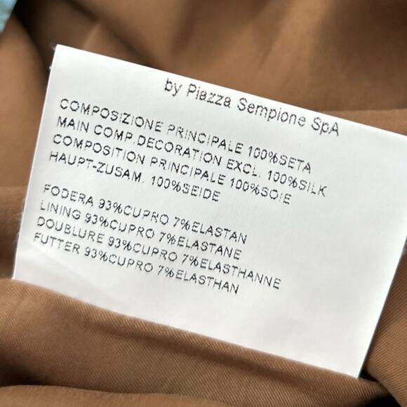 Piazza Sempione 100% Silk Sheath Dress Women's IT 42 / US 6 Tile Mosaic Print - Picture 6 of 6